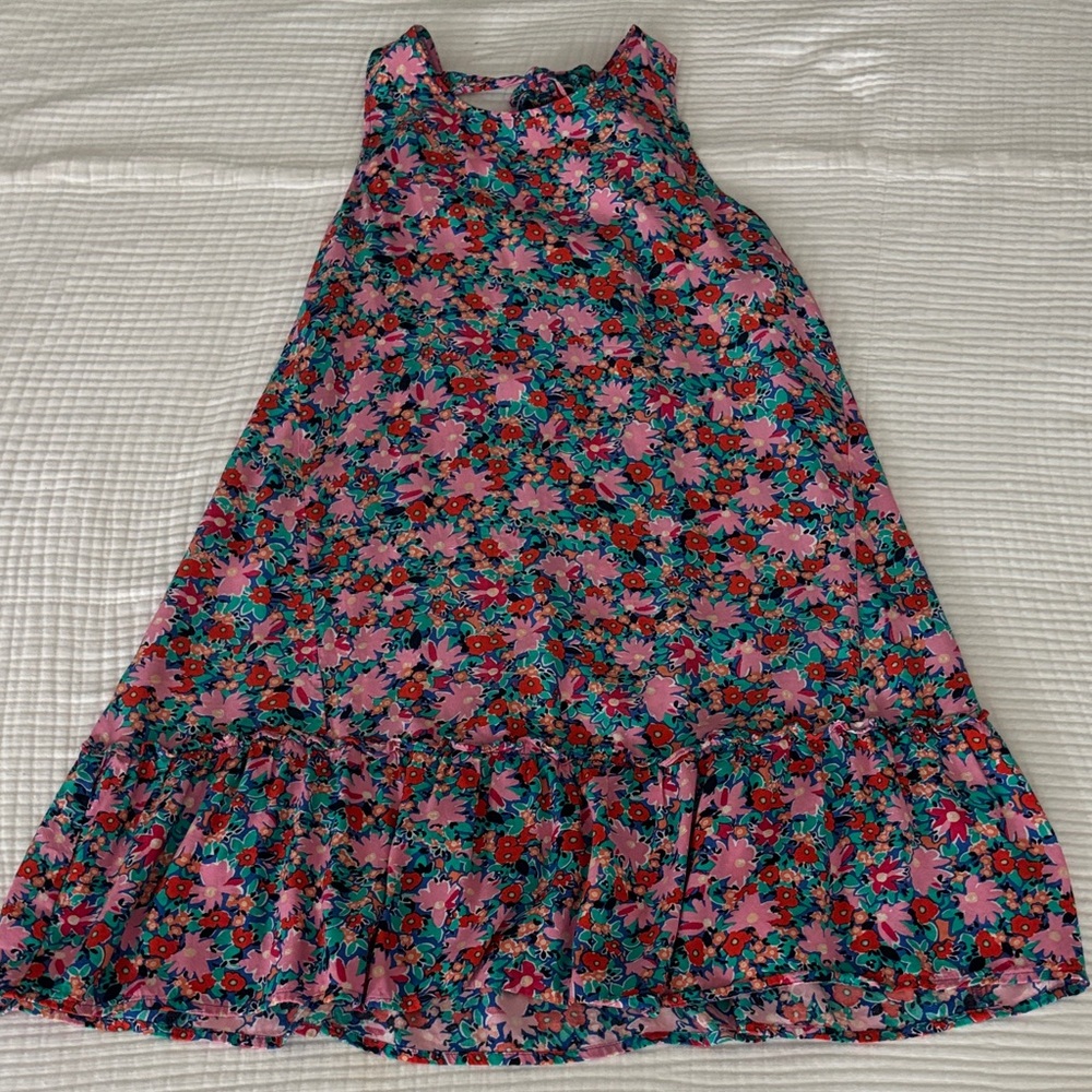 LOFT Floral Dress in Pink and Blue
